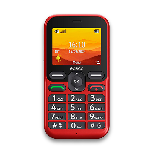 Easco Doro Leva L10 – , Large Buttons, SOS, Clear Sound Designed for users with hearing and visual impairments
