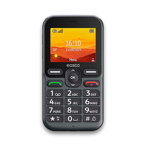 Easco Doro Leva L10 – , Large Buttons, SOS, Clear Sound Designed for users with hearing and visual impairments