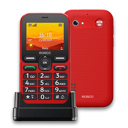 Easco Doro Leva L10 – , Large Buttons, SOS, Clear Sound Designed for users with hearing and visual impairments