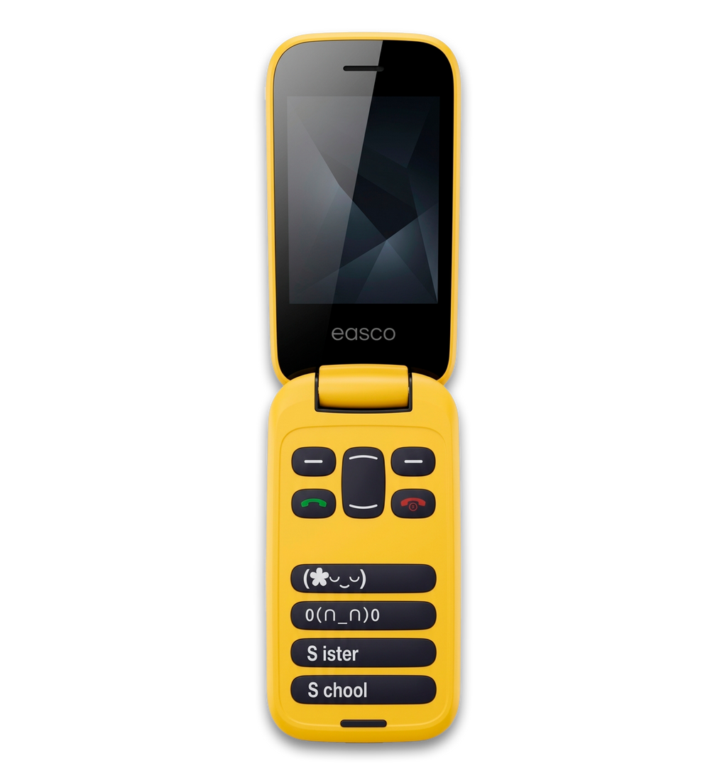 Easco Flip Pro – Large Buttons, SOS, Clear Sound Designed for users with hearing and visual impairments
