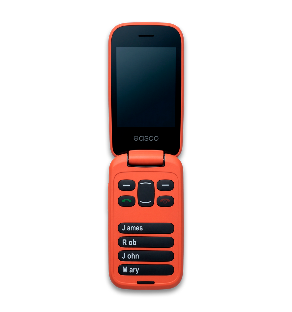 Easco Flip SE – Large Buttons, SOS, Clear Sound Designed for users with hearing and visual impairments