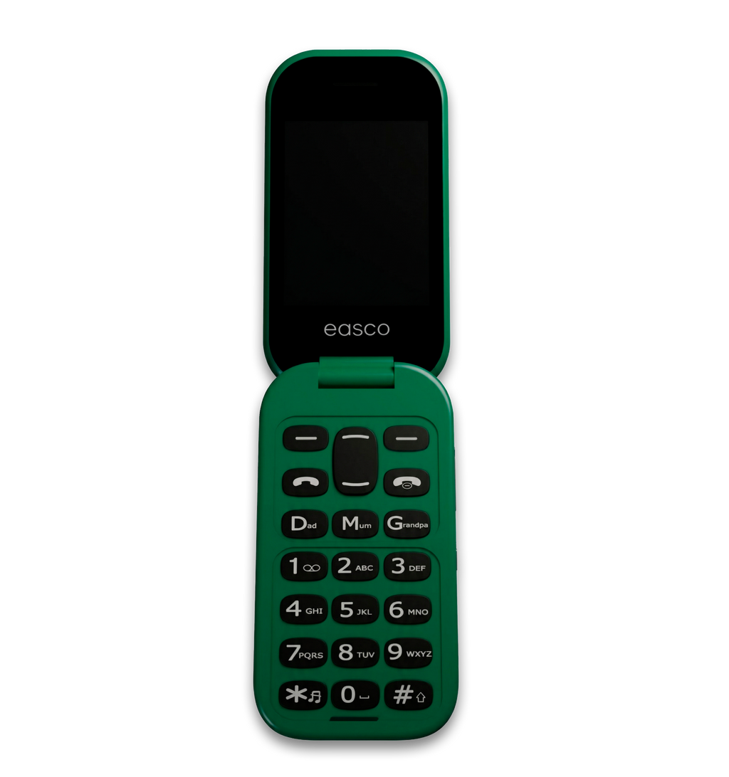 Easco Flip 1 – Large Buttons, SOS, Clear Sound Designed for users with hearing and visual impairments